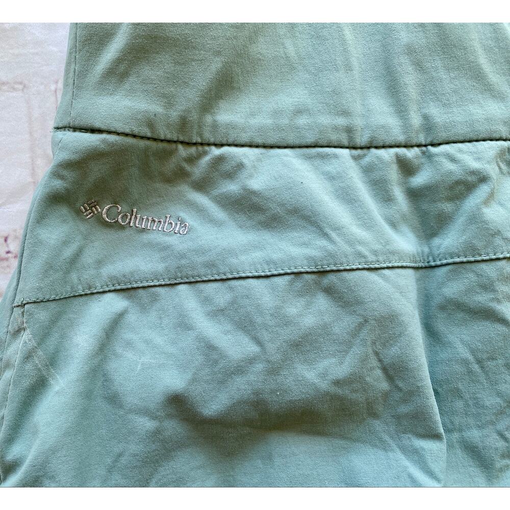 Columbia All Seasons Ruched Skort Women’s Med Sage Green Built-In Shorts Hiking - Picture 7 of 9